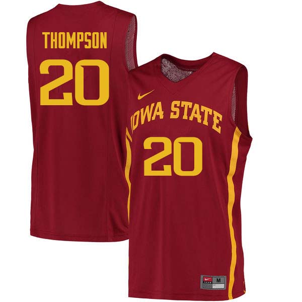 Men #20 Gary Thompson Iowa State Cyclones College Basketball Jerseys Sale-Cardinal - Click Image to Close